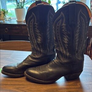 Lucchese 2000 Black Western Boots
